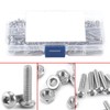 230 unids Tornillos y Tuercas Set M3 Metric Acero Inoxidable