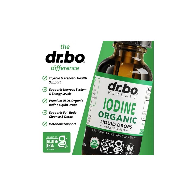 Dr. Bo Gotas De Yodo 1 Oz, Orgánico
