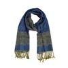 Paskmlna Chal de pashmina de doble capa reversible con patrón