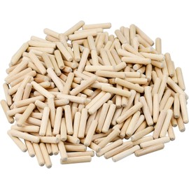 Pack of 300 Wooden Dowels for Wood for Crafts and Wooden Furniture (8 x 40 mm)