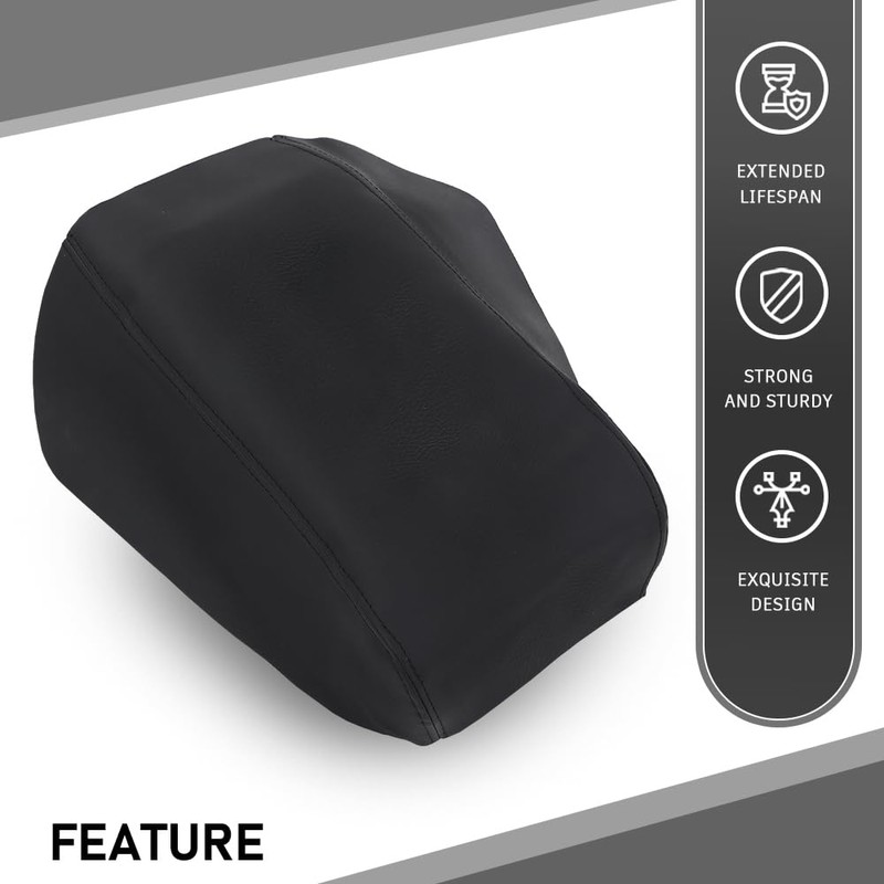 ALLGOOD Leather Console Lid Armrest Cover, Compatible with Ford Explorer