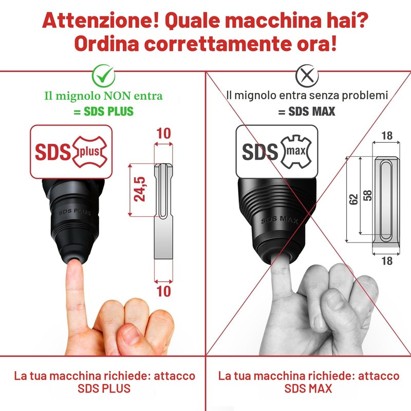 SCHWABENBACH® Scalpello per Piastrelle SDS Plus 75 x 250mm -