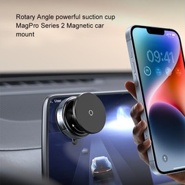 AIXXCUVQ Universal Screen Window Phone Holder with Strong Vacuum Suction No Looseness Or Falling ABS Vacuum Magnetic Phone 360°, White