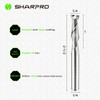 SHARPRO Spiral Upcut Router Bit 1/4 Inch Shank 1/4 Inch