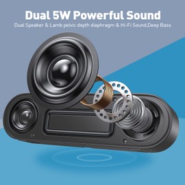 YYV USB Computer Speaker, Portable PC Speaker for Desktop, Laptop,Notebook, Wired Mini Soundbar Speaker with Loud Volume, Volume Control and Mute Button (USB Type C to USB Adapter Included)