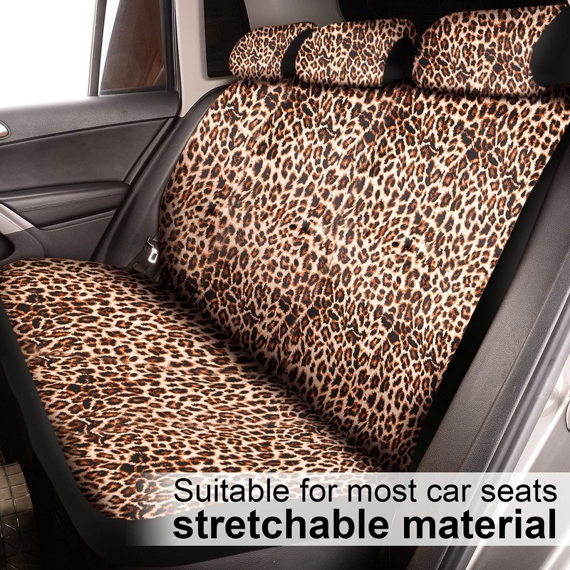 26-Piece Leopard Print Car Accessories Set - Full Set with