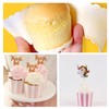 Ai-OUMLEEF Cupcake Cases, 100 Pcs Pink Paper Baking Cups, Disposable,