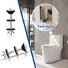 LEETAT 2PCS Universal Toilet Tank to Bowl Bolts Kit, Heavy
