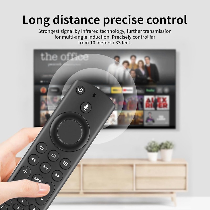TV Voice Remote Control Effortless Pairing Convenient Button Replacement Voice