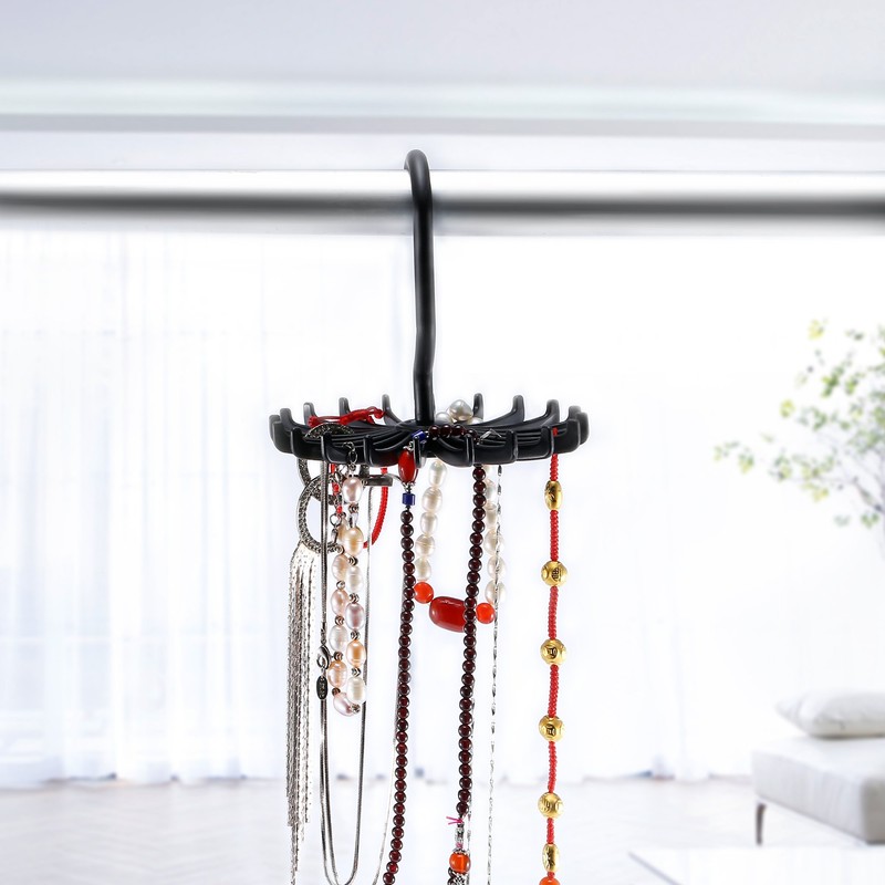 IPOW 2 Pack Updated Twirl Tie Rack Belt Hanger Holder