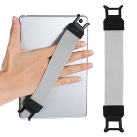 Ptwola Hand Strap Holder Universal Tablet Secure Grip Holder High Elasticity Finger Handle Bands Accessories Versatile Lightweight Bundle Strap Stretchable to 8.27-14.96 inches for Readers (Grey)