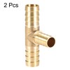 sourcing map Hose Reducer Barb Connection T 3-Way Connector 12