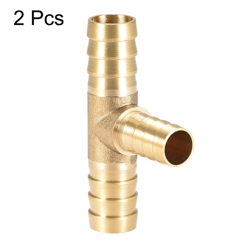 sourcing map Hose Reducer Barb Connection T 3-Way Connector 12