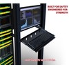 1U Rack Mount Vented Sliding Shelf Tray for 19" Server