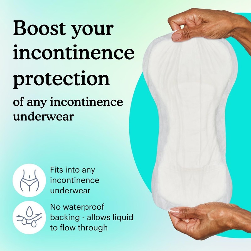 Because Premium Incontinence Booster Pads for Men and Women, Adds