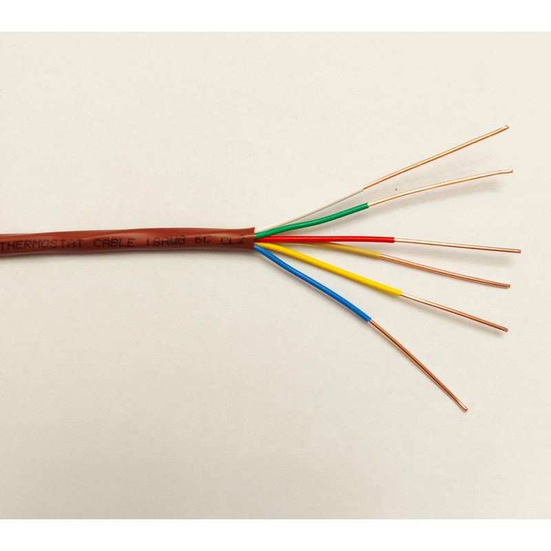 Eastwire 18/6 100ft Thermostat Wire - Solid Copper 18 Gauge