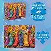 Puzzles 1000 Pieces for Adults jigsaw puzzles for adults-Flower Boots-1000