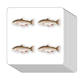 Rainbow Trout Fish Stickers 1in for Scrapbooking, Arts, Craft, Kids DIY, Calendars Journals