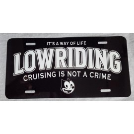 Ford Lowriding License Aluminum Plate Insert Felix Cat Cruising Chevy Ford Car Truck