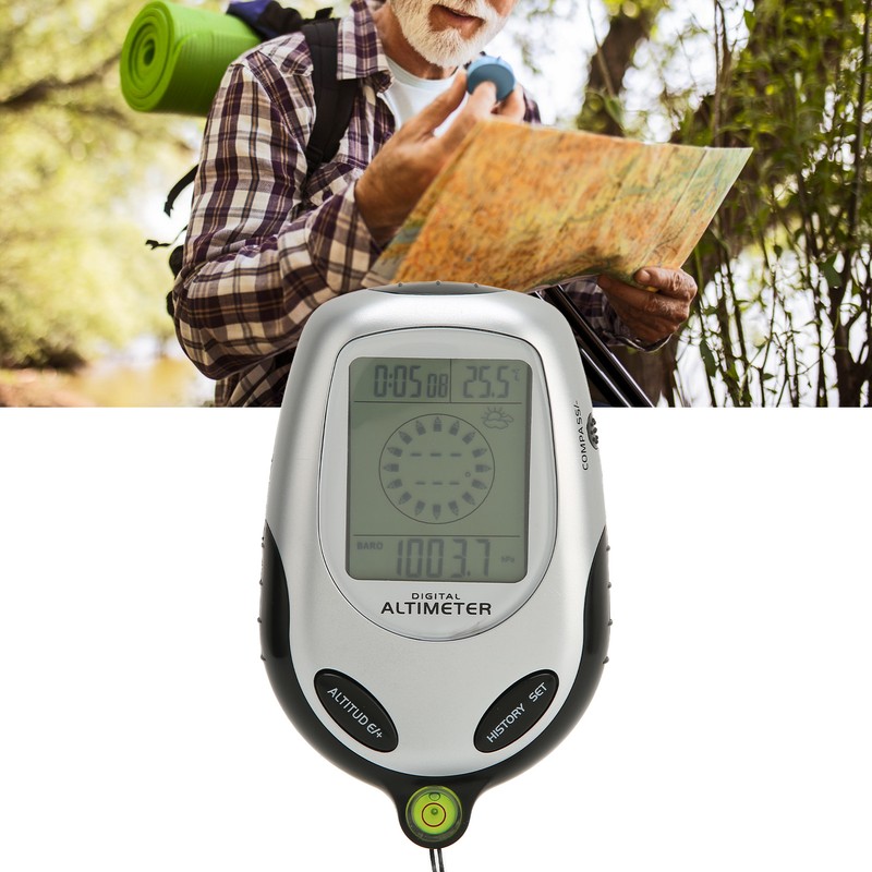 Multifunctional Electronic Dial Digital LCD Altimeter Compass Barometer Weather Forecast