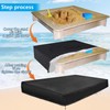 Sandpit Cover, 150 x 150 x 20 cm Tarpaulin Sandpit