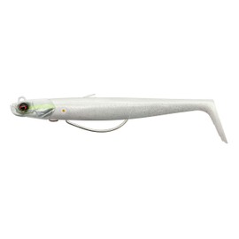 Savage Gear Sandeel V2 WL Weed Free Imitation Sandeel with Vivid Kicking Action, Rolling Rise Jig Head, Ideal for Saltwater Predatory Fish such as Pike, Perch & Zander, Pink Pearl Silver, 11.5 cm