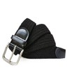 Gloop unisex elastic leather braided stretch belt; stretchable fabric; leather