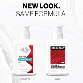 Keracolor - Climatizador Color Plus, rojo, 12 onzas