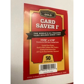 Carboard Gold (Card Savers), Ultra Pro (Card Sleeves) Lot of 5 Card Savers I Carboard Gold Size 3 5/16" X 4 7/8"