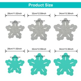 LYMOI 6 Pcs Pot and Pan Protectors, 3 Different Sizes Pan Pot Protectors for Stacking, Larger & Thicker Pan Protector Pads, Anti-Slip Pan Pot Dividers Protecting Your Cookware (Style 1)