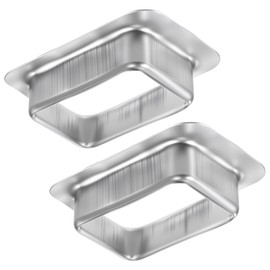 2 Pack 2" x 3" Rain Gutter Downspout Aluminum Drop Outlet K Style
