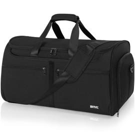 Foldable Duffle Bag For Travel Convertible Garment Bag With Shoe Compartment, Detechable Shoulder Strap Carry On Duffel Bag For Men Women