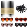 Accmor 12 Pcs Darts Plastic Tip, Soft Tip Darts Set,