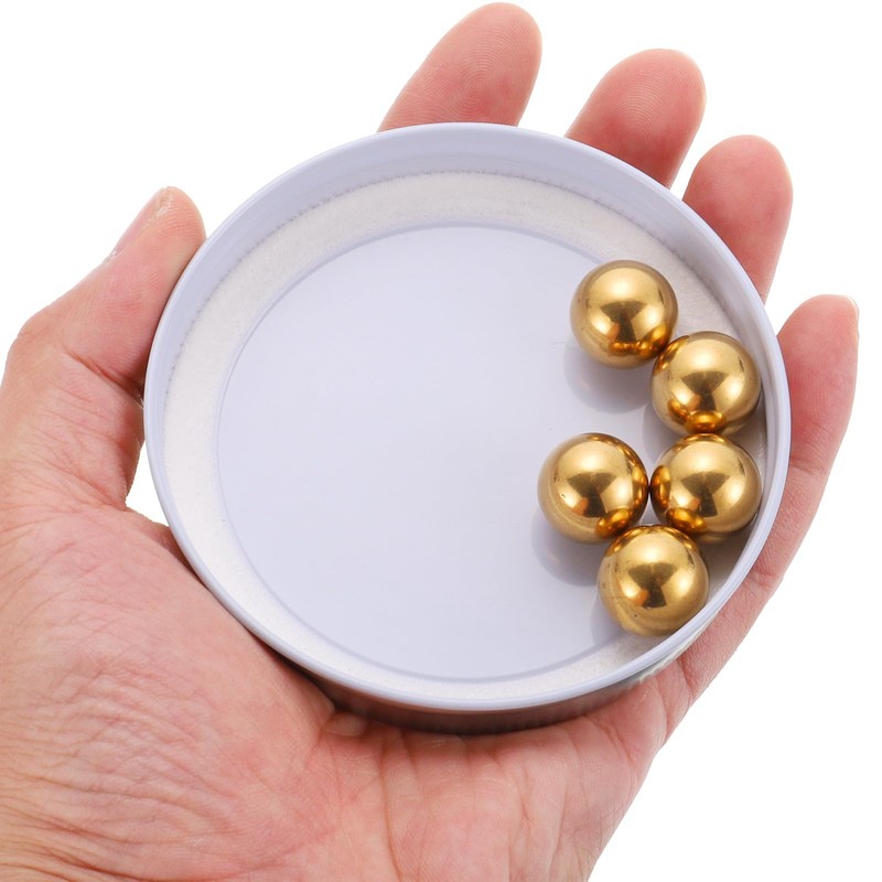 sourcing map 10pcs Precision Solid Brass Bearing Balls 5/8" Industrial