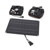Solar Panel Fan Kit 15W 12V Exhaust Fan with 4.9ft