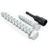 3/8" x 3" Concrete Screws, Zinc Plated Large Diameter Concrete