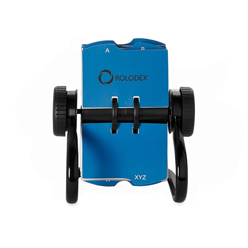 Rolodex® Rotary Business Card File, 400-Card Capacity, Black