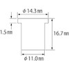 LOBTEX Blind Nut "Nut" (Flat Head, Aluminum) Eco Pack, Plate