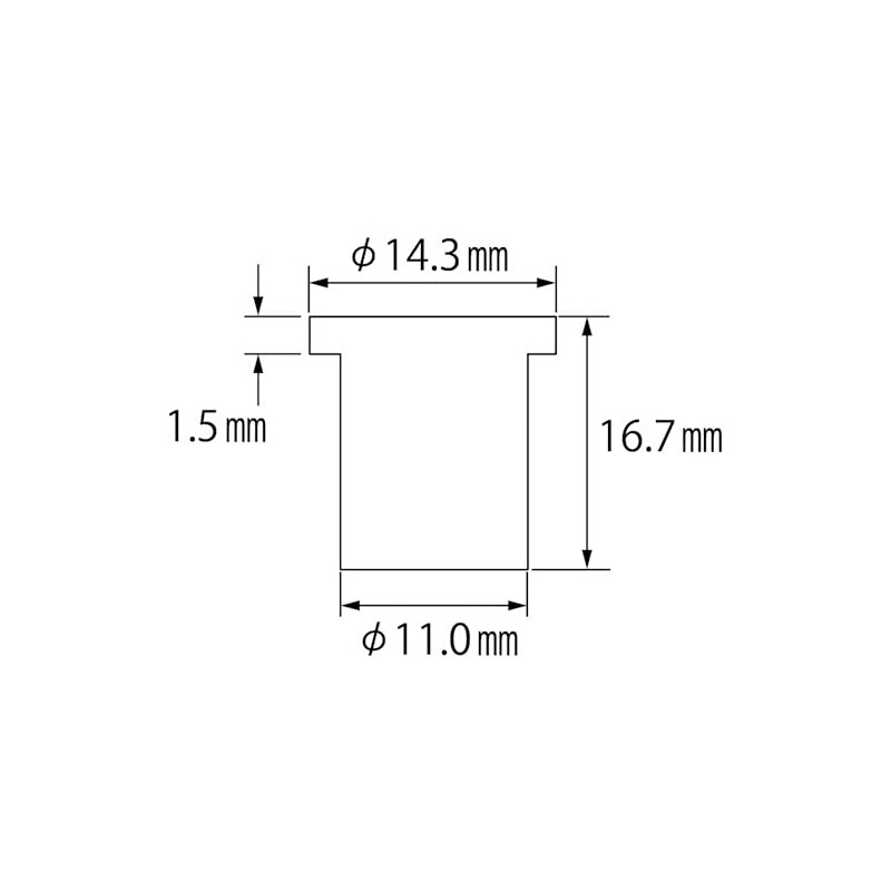 LOBTEX Blind Nut "Nut" (Flat Head, Aluminum) Eco Pack, Plate
