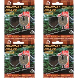 4 Pairs / 8 Pads Semi Metallic RST DX Mechanical Disc Brake Pads for MTB DH XC