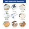 18X48 Inch Crystal Clear Table Protector Cover 1.5mm Thick Custom