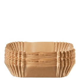 Comfy Package [Case of 2,500] 8 Inch Square Air Fryer Liners Disposable - Non-Stick Parchment Paper Liners, Waterproof, Oil-Resistant - Kraft