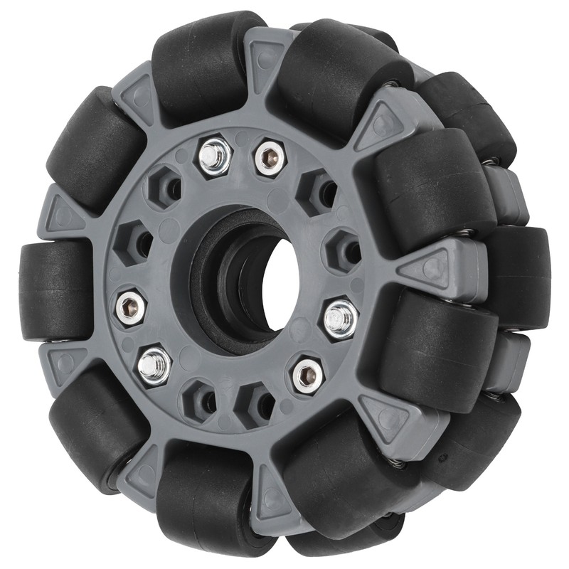 100mm Durable Nylon Rubber Bearing Rollers Omni Wheels for Robot