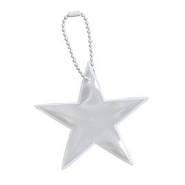 Glimmis Keychain, Grimmis Superstar, White, WH, Scandinavian Reflector, Reflective Key Holder, Retroreflective Material, Approx. 3.0 x 3.1 inches (7.5 x 7.8 cm)
