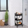 Shopilinc Carrito Organizador 360 Multiusos 3 Niveles Plástico Negro