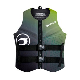 Owntop Swim Vest Adult Water Sport Vest Neoprene Floaties for Swimming, Boating, Kayaking, Fishing | Adjustable Zipper Dual Buckle Foldable Buoyancy Jacket