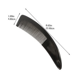 PLAFOPE Buffalo Horn Comb Scraping Comb Beard Comb Mustache Comb Sheep Horn Comb Anti- Static Comb Hair Smoothing Comb Handmade Comb Detangling Comb Hair Styling Tool Pocket Long Hair Comb