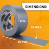 Lockport 5 Pack Duct Tape Heavy Duty Waterproof, Strong Adhesive