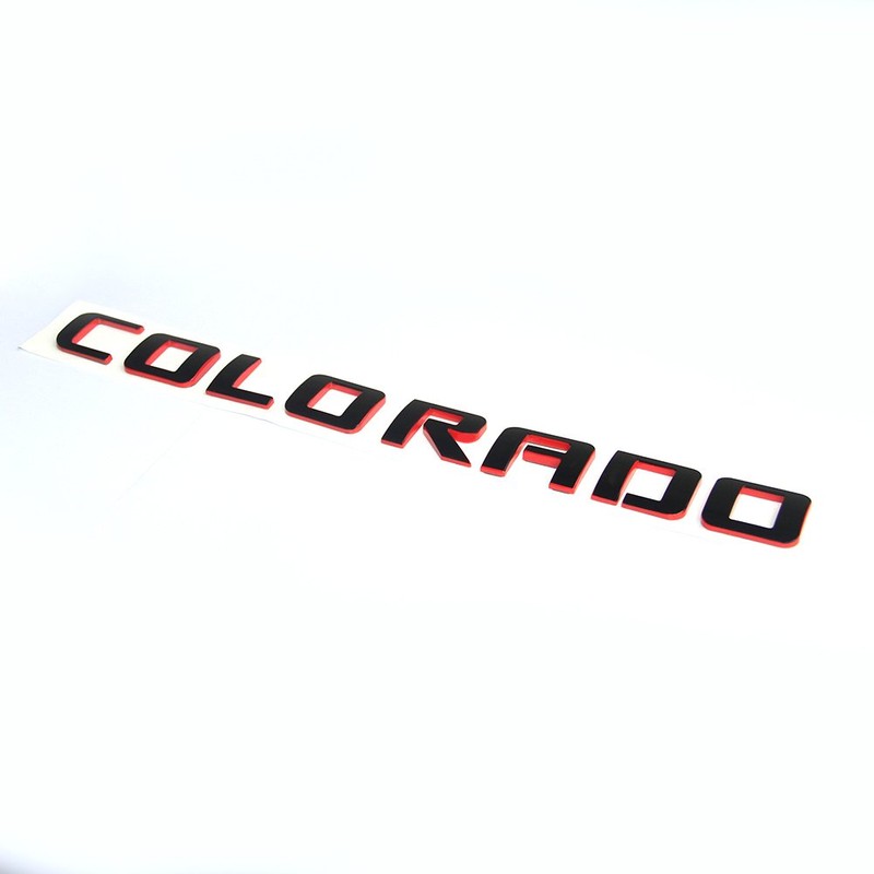 Yoaoo 1x OEM Colorado Red Line Nameplate Emblem Badge 3D