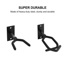 MiOYOOW Gun Rack Wall Mount Display, Adjustable Heavy Duty Shotgun Hooks Vertical Gun Display Stand with Soft Padding for Indoor Hanging Display Storing, Hold up to 40 Lbs